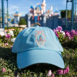 Magic Kingdom Coquette Embroidered Baseball Hat, Vintage Magic Castle Embroidered Hat, Holiday Trip Matching Hat, Magic Castle