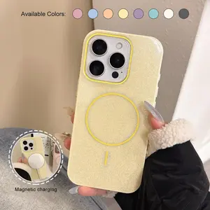 Bling Glitter MagSafe Case for iPhone 16/15/14/13/12 Pro Max - Magnetic Sparkling Protective Cover, Stylish Design