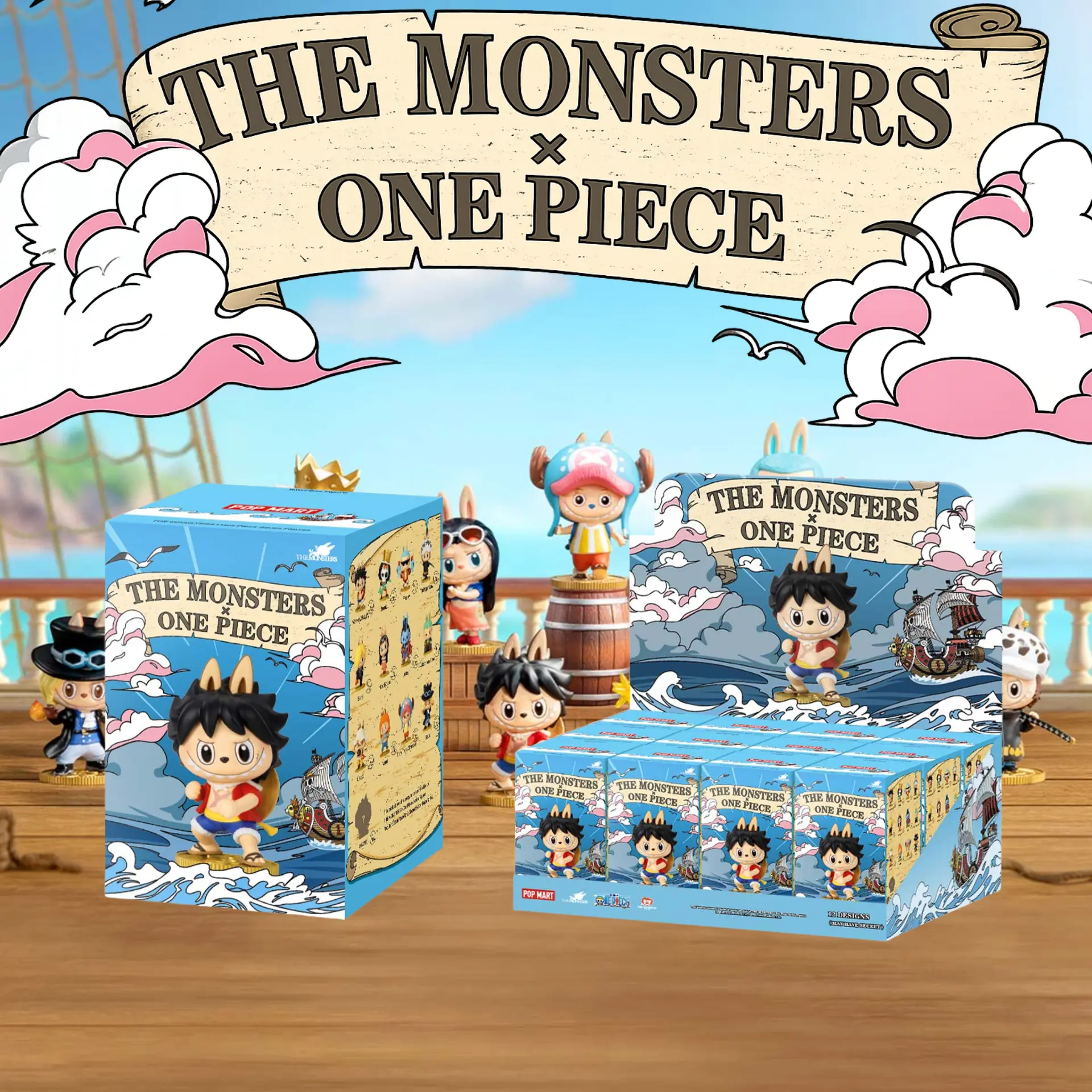 THE MONSTERS POP MART × One Piece Series Figures