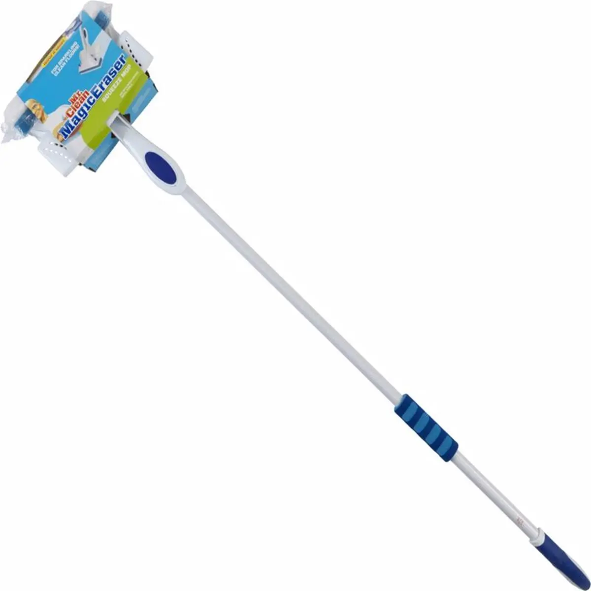 Mr. Clean Magic Eraser Squeeze Mop with Removable, Washable Microfiber Mop Heads - Durable Deep Clean Floor Care Supply by Butler Home Products, Model 1400027, Pack of 4, Safe for Marble Stone