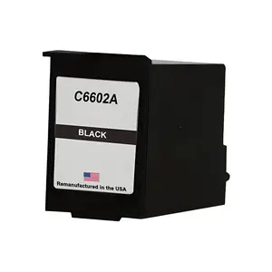 U.S. Remanufactured for HP (C6602A) Black Ink Cartridge