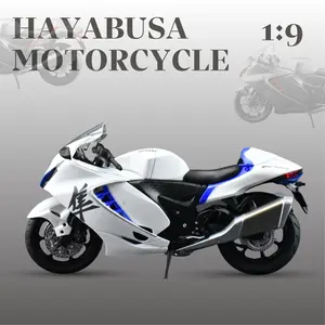 1:9 Scale Alloy Motorcycle Diecast Metal Model with Lights, Collectible Room Decor Toy, Perfect Gift for Boyfriend Girlfriend, Valentine's Day Birthday
