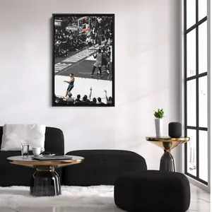 Stephen Curry No-Look Shot Wall Art Home Decor Framed Poster