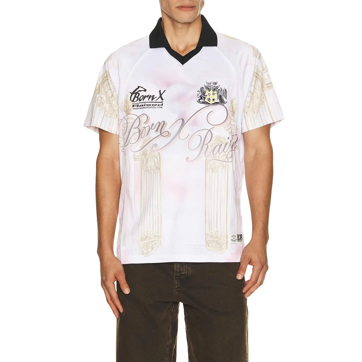 Born x Raised Heaven Soccer Jersey in Lavender