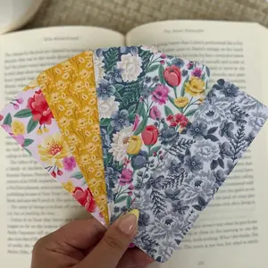 Vintage Floral Bookmark | Pink Flower Bookmark | Tropical Bookmark | Cardstock Bookmarks | Laminated | Gift for Book Lover | Handmade Bookmark | Gift for Her | Tassel Bookmark | Sunset Bookmark | Sunrise Bookmark | Flower Bookmark cute bookmarks