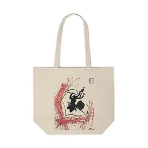 Whip of Affection - Minimalist Splatter Art Tote Featuring Mitsuri Kanroji by Kobo Shibusa