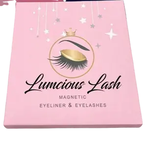 Lumcious Lash False Magnetic Eyelashes & Eyeliner Set Volumized Natural Look Makeup Waterproof