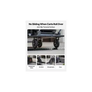 VEVOR Drop Over Cable Cover, 17, 500 lbs/Axle Load Capacity, Heavy Duty Cable Hose Protector Ramp, Floor Cord Cover, for High Walking Traffic Areas, Indoor, Outdoor, Home, Office, Warehouse, 3 Pack