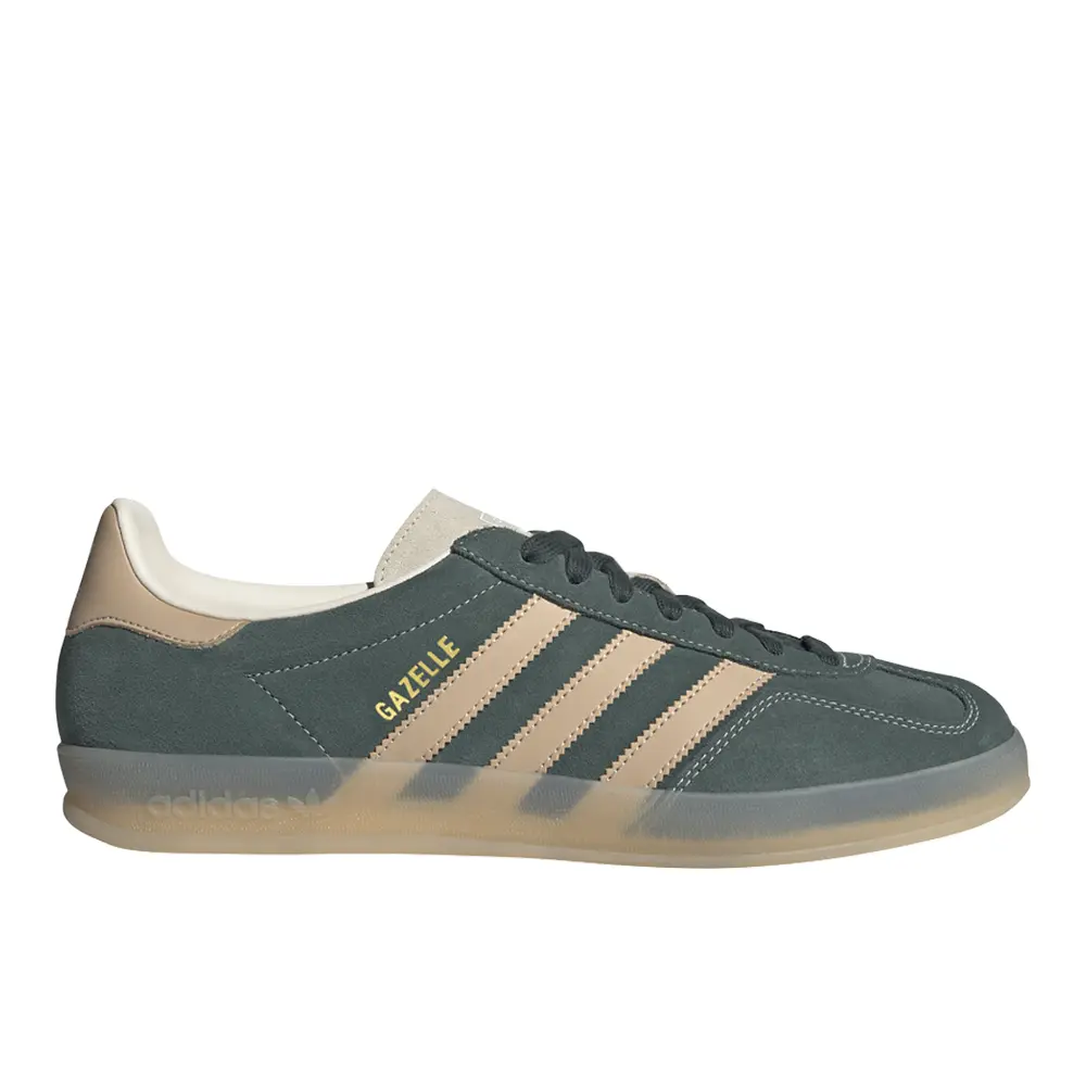 adidas Mens Gazelle Indoor Lace Up Sneakers Shoes Casual - Green