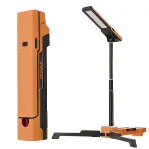 LED Work Light with Stand Portable Tripod Lighting 1500LM Adjustable Stand for Construction, Outdoor, DIY, and Camping, IP54 Waterproof, Rechargeable Battery with Type-C Charging
