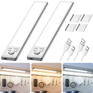 SHINE PAL Under Cabinet Lights,Motion Sensor Night Light Indoor,1500mAh USB Rechargeable Light,Magnetic Installation Dimmable Lights for Kitchen,Wardrobe,Pantry, Closet,Bathroom,Stairs,Sink Cabinet,Garage,#Deals for You Days