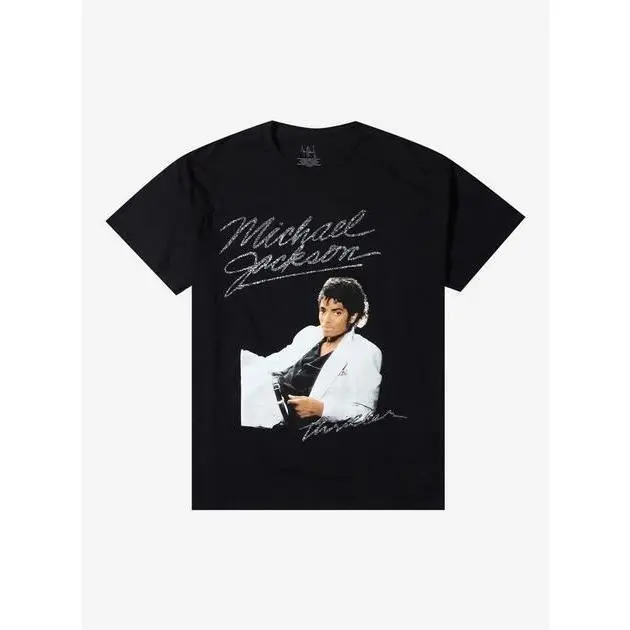 Michael Jackson Thriller Album Portrait T-Shirt | Hot Topic Cotton Fabric graphic tee graphic t-shirts Menswear Memorial T-shirt for an idol Sweatshirt, Hoodie, Comfort Colors