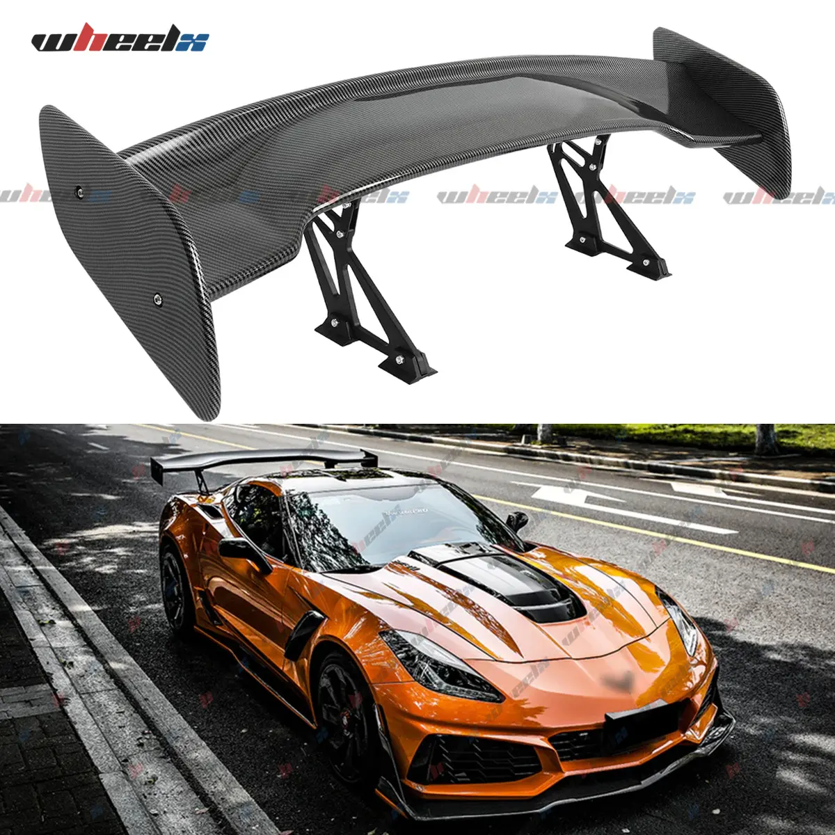 57'' Universal Rear Trunk Spoiler Wing Lip - GT Style Car Spoiler For BMW, Audi, Chevy Camaro, Ford Mustang, Toyota Camry, Honda Civic, Dodge, Kia, Nissan Altima Car Accessories