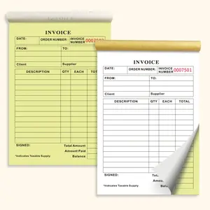 Simple Handwritten Invoice for House Rental, Secondhand Transaction, Supermarket Goods Sale, Restaurant Order, Income Expense Record, Office Stationery Supplies