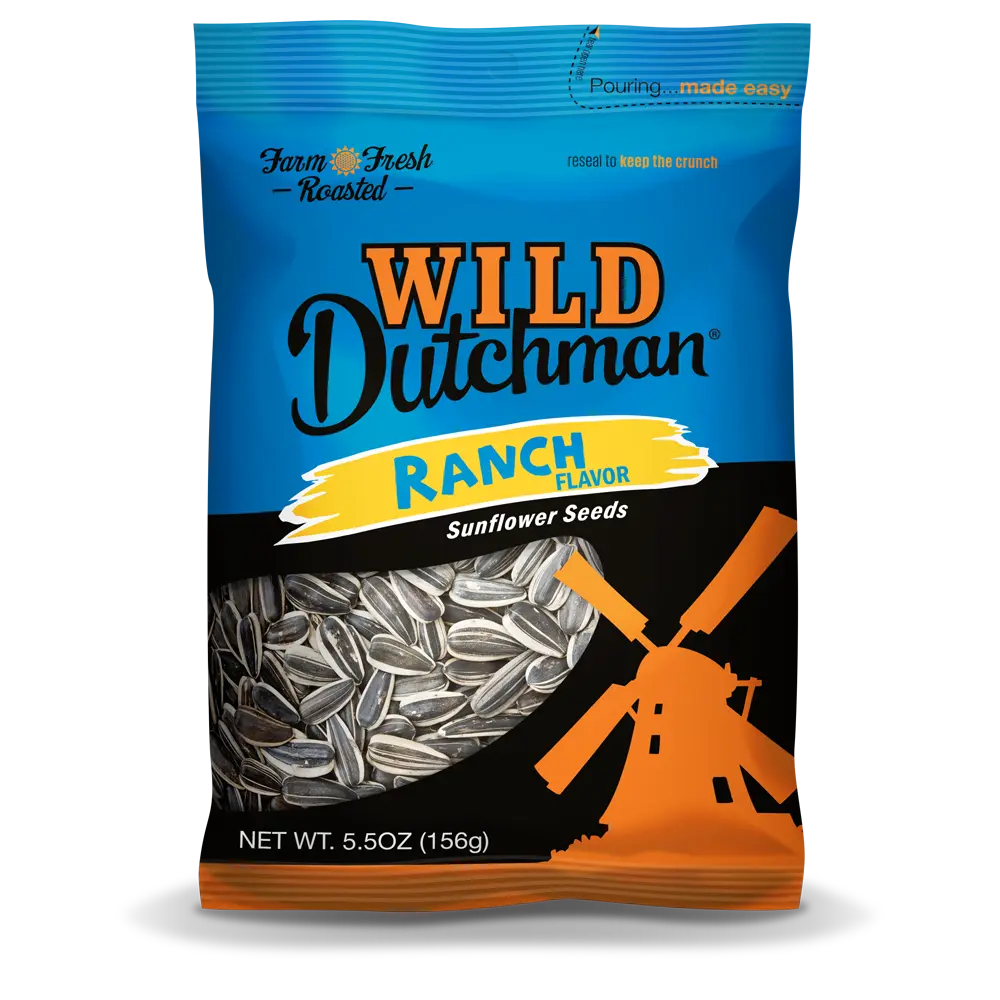 RANCH FLAVORED SUNFLOWER SEEDS • 5.5 OZ/12 pack