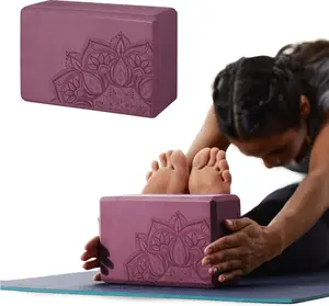 Gaiam Yoga Block - Supportive Latex-Free Eva Foam - Soft Non-Slip Surface with Beveled Edges for Yoga, Pilates, Meditation Fit For Life
