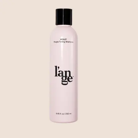 L'ANGE HAIR Violet Toning Purple Shampoo - Salon-Grade Haircare Cleanser, Neutralizes Brass & Yellow Tones in Blonde Hair, Adds Moisture, 8.45 fl oz