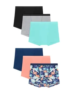 Hanes Girls' Period Underwear Boxer Briefs, 6-Pack, Comfort Moderate Protection Hanes Girls' Period Underwear Boxer Briefs, 6-Pack, Comfort Moderate Protection