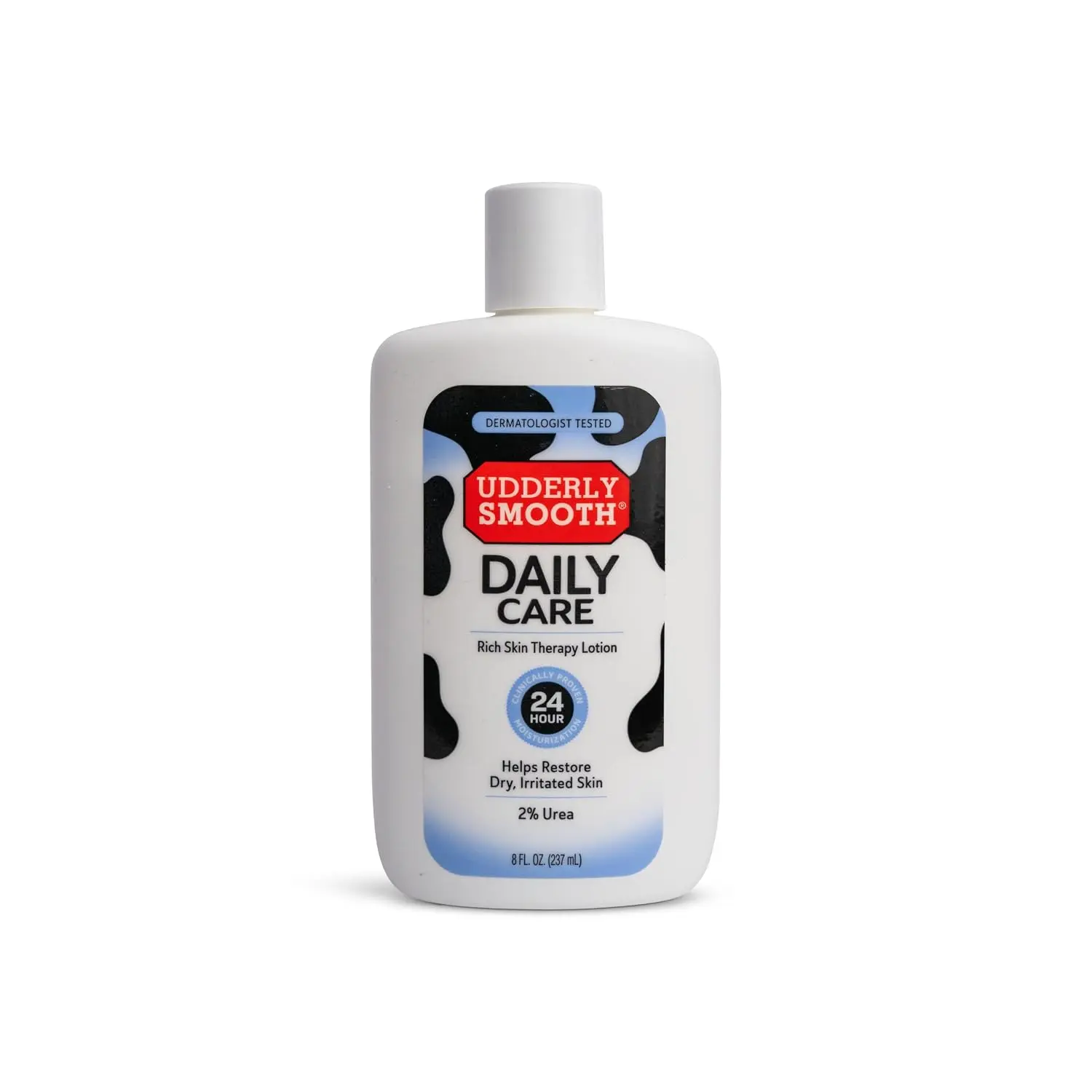 Udderly Smooth Hand & Body Lotion with 2% Urea, Daily Moisturizer, 8 Fl Oz | Non-Greasy Moisturizing Lotion, Made with Urea, Dermatologist Tested, Helps restore dry, irritated skin.