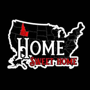 Idaho Home Sweet Home Weatherproof Decal