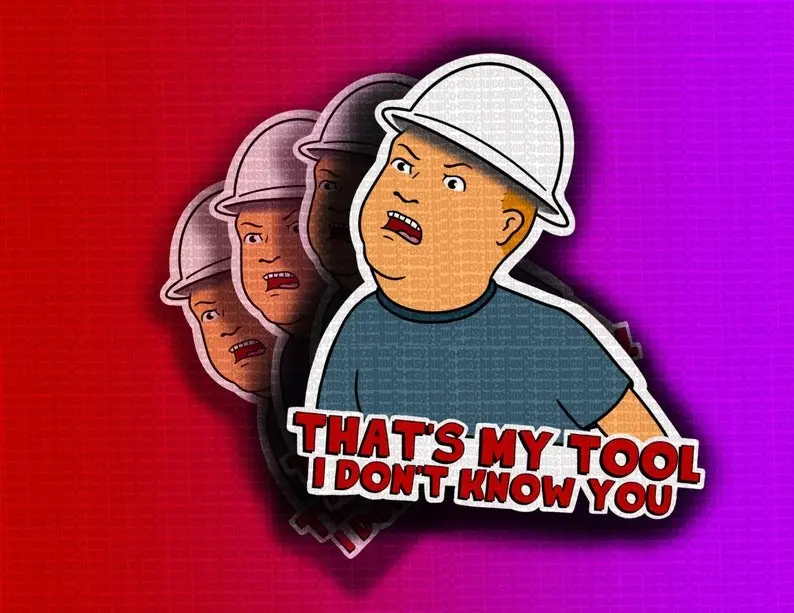 That's My Tool I Don't Know You Sticker Electrician Hard Hat Blue Collar Construction Sticker for Hard Hat Lunchbox Journeyman 409 Carpenters Working Class Union Stickers Glossy Vinyl Decorative Ornaments
