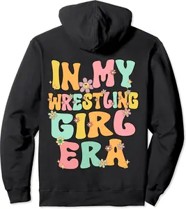 Cute In My Wrestling Girl Era Groovy Wrestling Girl Wrestler Pullover Hoodie - Briannawo Shop 92B0CM45M5Y9