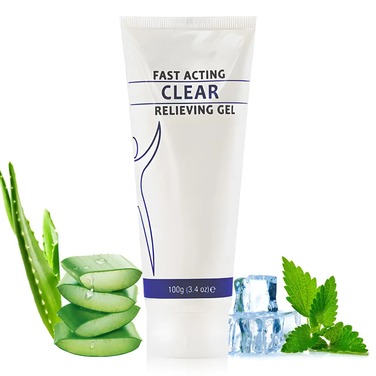Soothing Cooling Gel 100g, Relieving Body, Sports Soothing Cooling Gel Body Care Lotions, Effectively Relieve Muscle Tension, for Women and Men