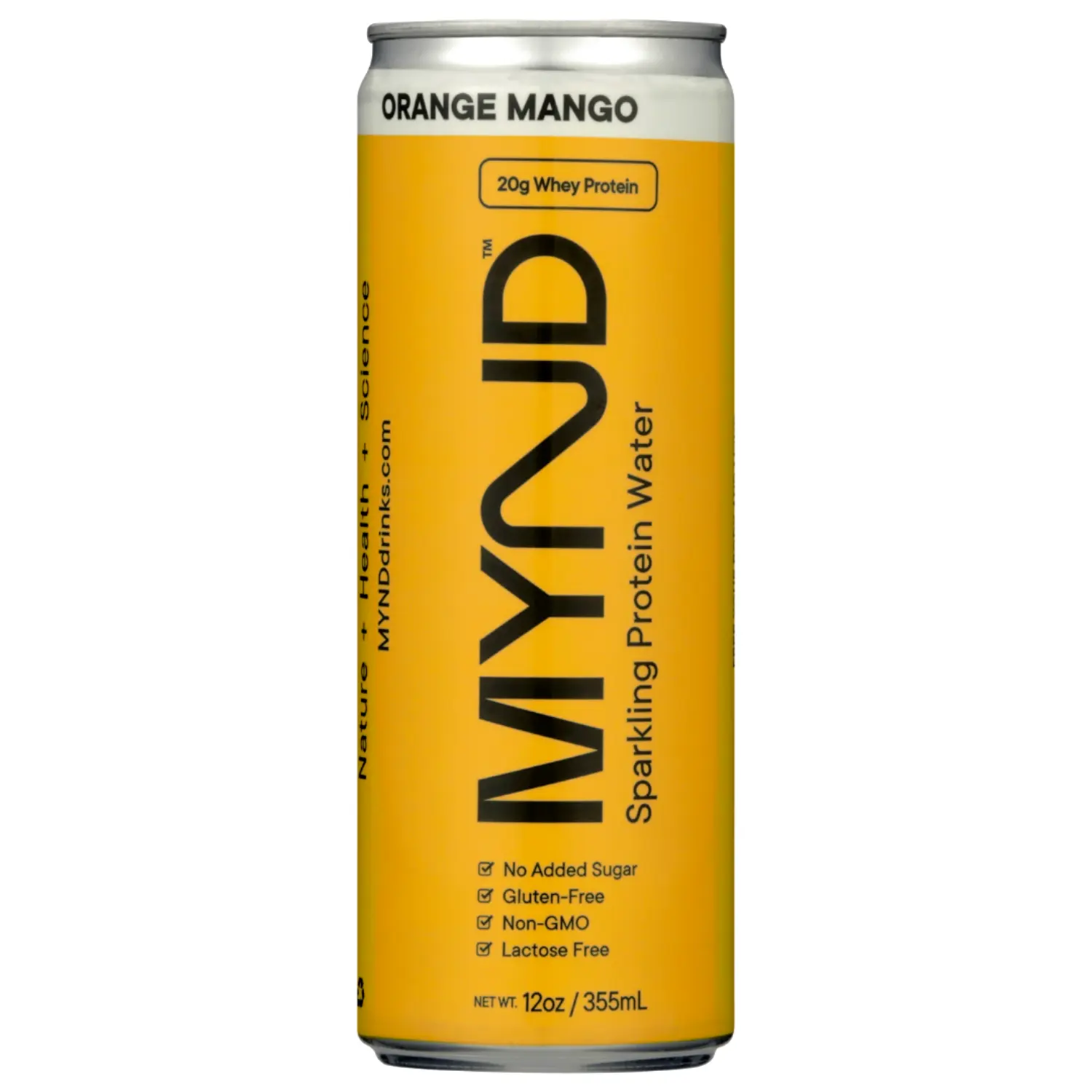 MYND Sparkling Protein Water – Orange Mango - 20g Whey Protein Isolate