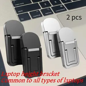 2pcs speed Adjustable Notebook Holder Computer Holder Radiator Folding Portable Base Heightening Stand Laptop Stand