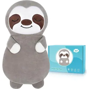 TRAIL RECKONING P-Sloth Microwave Heating Pad for Period Cramps, Microwavable Heating Pads for Pain Relief, Sloth Heating Pad for Women and Kid with Lavender Scented Stuffed Animal Heat Pack for Shoulder Neck Back Pain