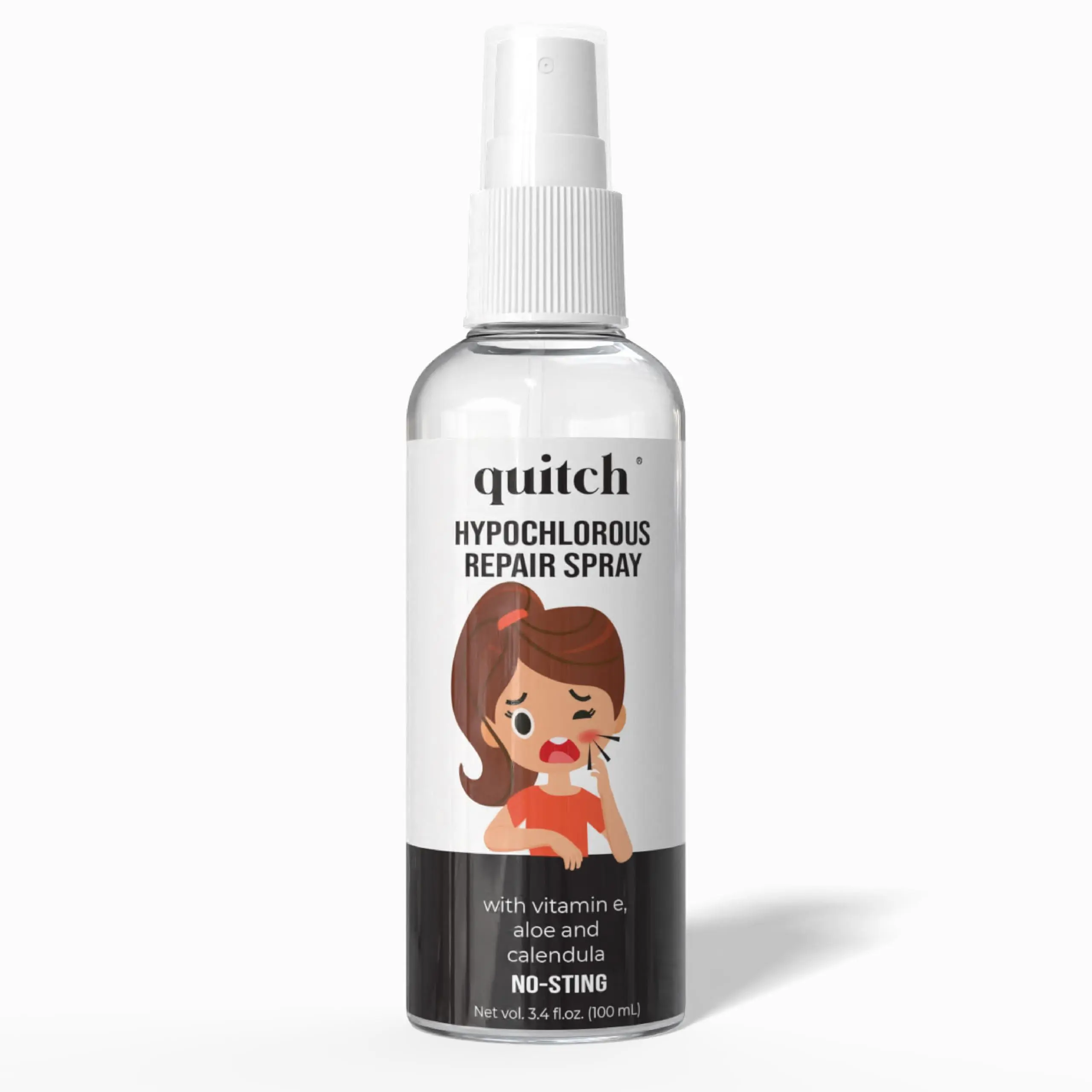 quitch Hypochlorous Acid Spray, Face Spray, Face and Body Acne Wash, Skin Repair, First Aid Cleanser, Facial Rescue, Pimple Wash, Back Acne, Face Wash Travel Size, Bacne Treatment, Acne Cleansing