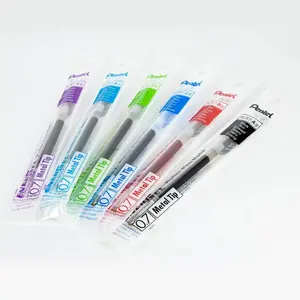 Pentel EnerGel Gel Pen Refills - Needle-Metal Tips, Fine-to-Bold Line Sizes, 6-Pack, Quick-Dry Ink, Smooth Writing Office Stationery Writing Tools