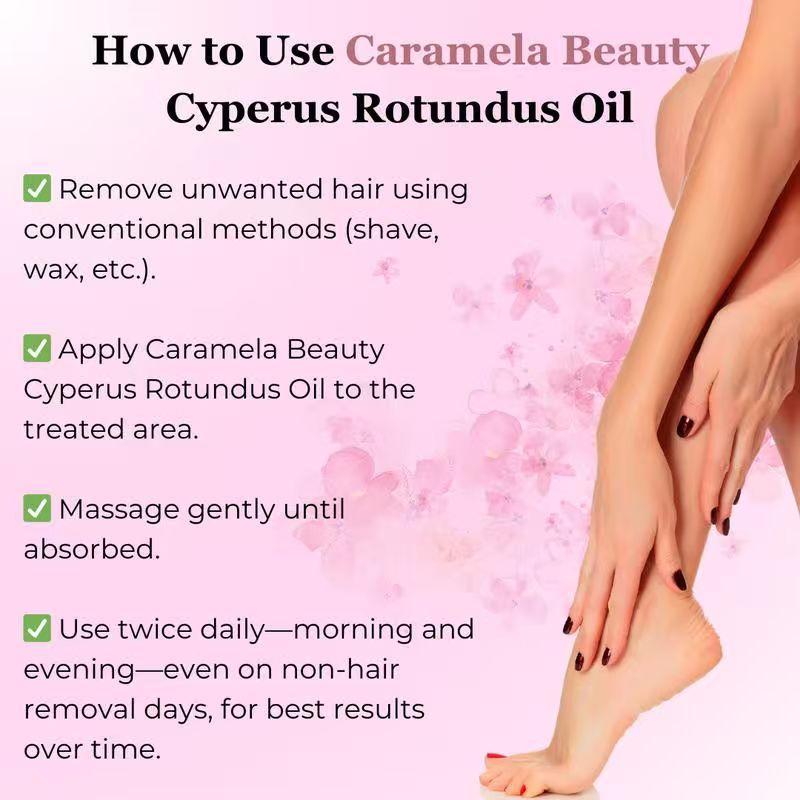 Cyperus Rotundus Oil 60ml Natural CyperusRotundus OilFor Hair Removal, Moisturizing &Soothing Cyperus Oil ForReducing Body HairGrowth, Hair Removal Oil Ideal for AllSkinTypes