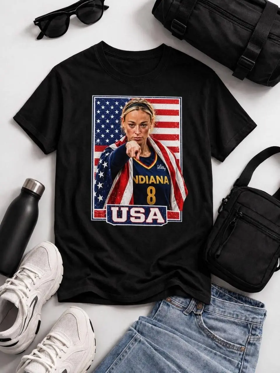 Cunningham USA Pride Basketball T-Shirt, Sophie Cunningham Indiana Shirt, Gift For Fans