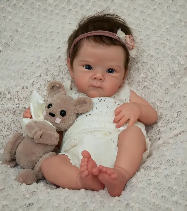 Reborn Baby Dolls Bettie Girl 18in (45cm) Cloth Body &Vinyl Limbs  Newborn Baby Size Baby Alive Doll Reborn Baby Girl Cute Doll with Rooted Hair Realistic Birthday Christmas Toy Gift for Ages 3+ year birthday present new collector