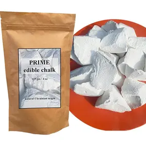 [HOT SALE 51% OFF] Prime Edible Chalk – Natural Crunchy White Chalk Chunks for Eating, Pica Cravings & ASMR – Pure Ukrainian – Eco Kraft Packaging – 4oz (115g)