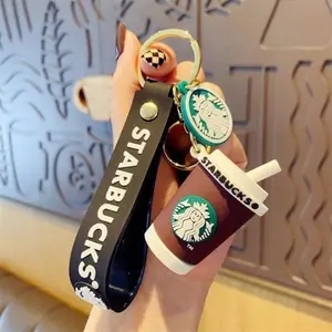 Starbucks Cup Charm Keychains - Perfect Accessory for Your Keys