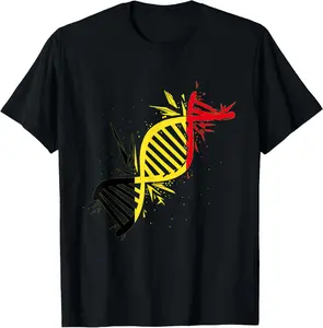 100%cotton Belgium DNA Molecule Belgium Flag Belgique Belgian Roots T-Shirt