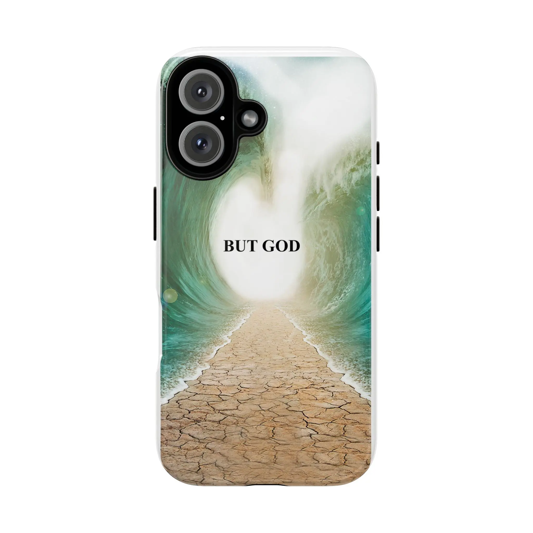 Phone Case — 'But God' Parting Sea Inspirational Christian Faith Design