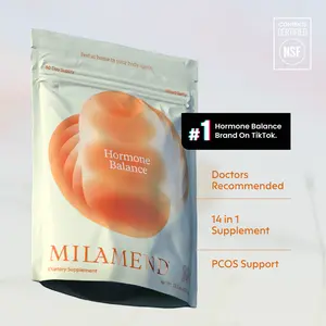 Milamend Hormone Balance Powder for Women - Supports Energy Cycles Skin & PCOS with Inositol CoQ10 & B6 - 30 Day Supply