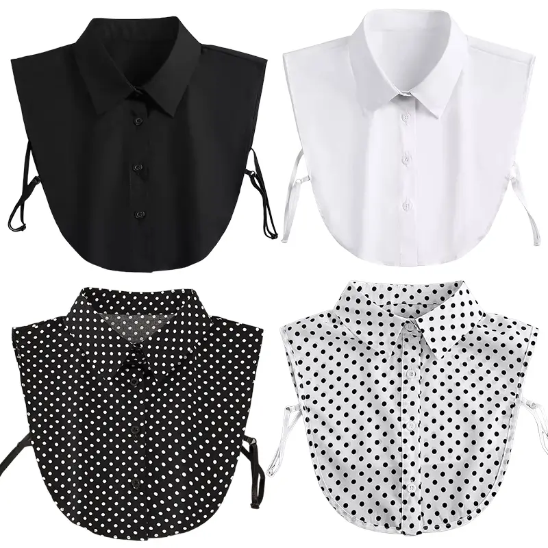 4 Pcs Detachable Fake Collar Set,Pointed Collar Design,Anti-Slip,Multi-Functional Decor,Casual for All Seasons,Women's Fashion,Polyester Fabric,Halloween Christmas Party Fathersdaygift,Hand Tools Kits