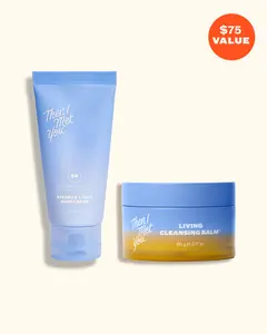 Then I Met You Protect & Purify Duo - Essence Light Sunscreen SPF 50 & Living Cleansing Balm - SPF 50 mL / 1.69 fl oz & 90 g / 3.17 oz - TSA Friendly