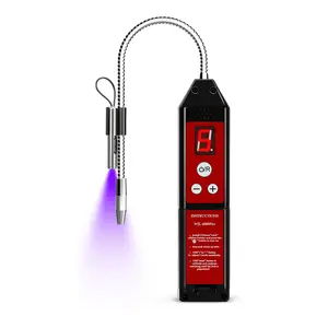 Refrigerant Leak Detector with LED Light, Aprvtio WJL-6000PRO Halogen Leak Detector Freon Gas Leakage Tester HVAC Tool Air Condition R22 R410A R134A R1234YF CFCs HCFCs HFCs Indicator Freon Portable Gas Sniffer Meter with Audible Visual Alarm Safety