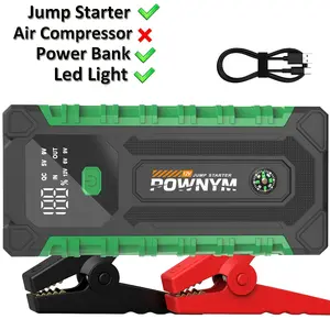 UltraSafe Jump Starter – 12V Lithium Battery Booster Pack, Portable Jump Box, Power Bank & Jumper Cables - for 6.0L Gas and 3.0L Diesel Engines