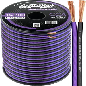 14 AWG Gauge Speaker Wire  (100 ) Stereo,  or  Theater (CCA)