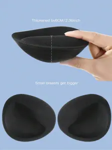 Thickened 6cm Underwear Cup, Small Breast Padding, Removable & Washable Push-Up Breast Pad Inserts, Knit Underwear & Bra Accessories, Lingerie