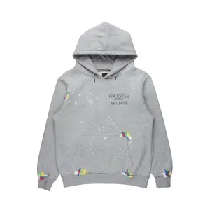 Rockstar Art Dist. Heather Grey Graphic Hoodie Rockstar Art Dist. Heather Grey Graphic Hoodie