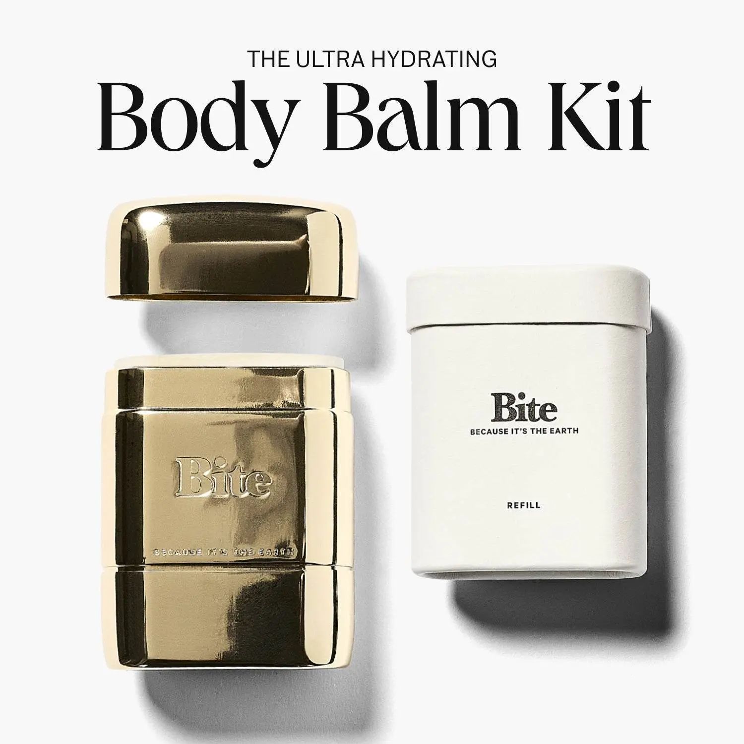 Body Balm Kit by Bite - Non-Greasy, Ultra Hydrating Formula With Squalane and Hyaluronic Acid Body Care Case