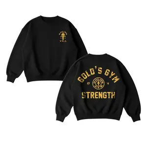 Vintage Gold's Gym YLA Sweatshirt, Men's Strength Training Crewneck, Retro Bodybuilding Pump Cover, Workout Apparel, Gym Streetwear