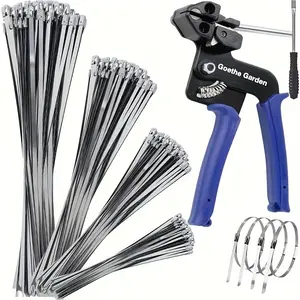 The WCT322 stainless steel cable tie gun is used for securing and cutting cable ties up to 12mm wide. Available in 4 sizes for multi-purpose cable ties, suitable for securing fences, pipes, and other outdoor applications.